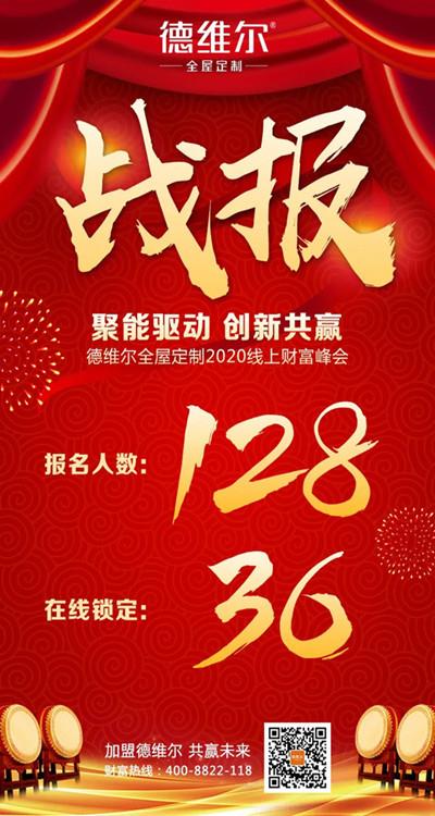 德维尔全屋定制422線(xiàn)上财富峰会圆满结束！！